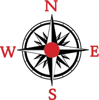 nesw logo icon of compass rose